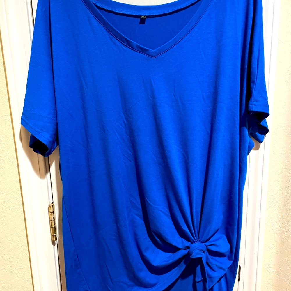 XL Royal blue loose tee